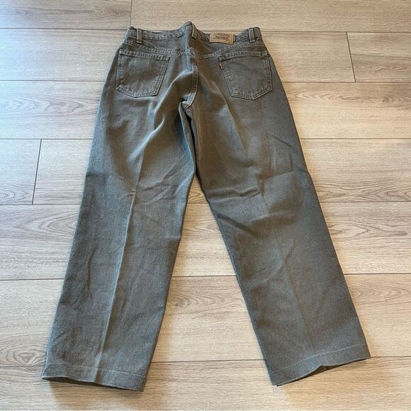 Vintage Levi’s Orange Tab Men’s 562 Loose Fit Husky Green Faded Jean Size 36x29 - Picture 5 of 6